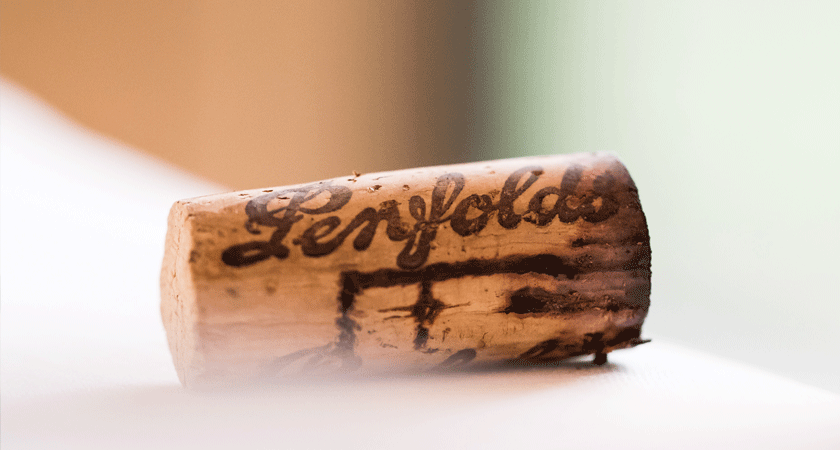 An old cork from Penfolds Re-corking Clinic 