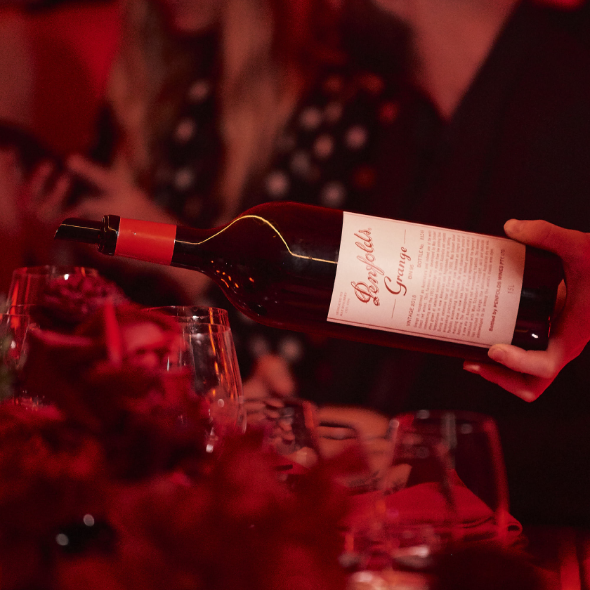 Penfolds Grange being poured