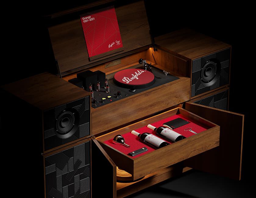 Limited Edition Penfolds Grange Record Player Console