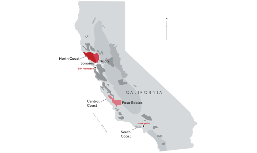 Penfolds California Map