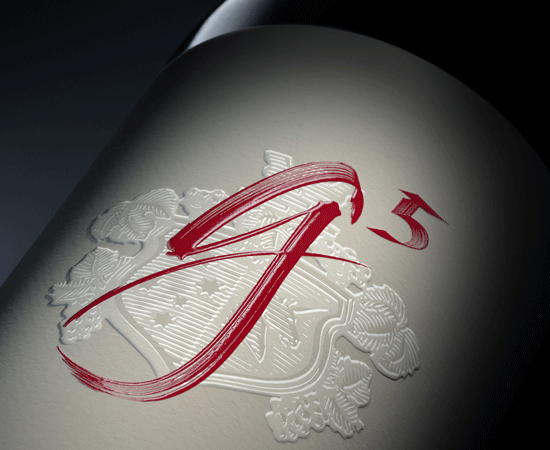Close up of Penfolds g5 label
