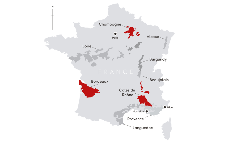 Penfolds France Map