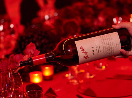 RWT pouring at a Penfolds event