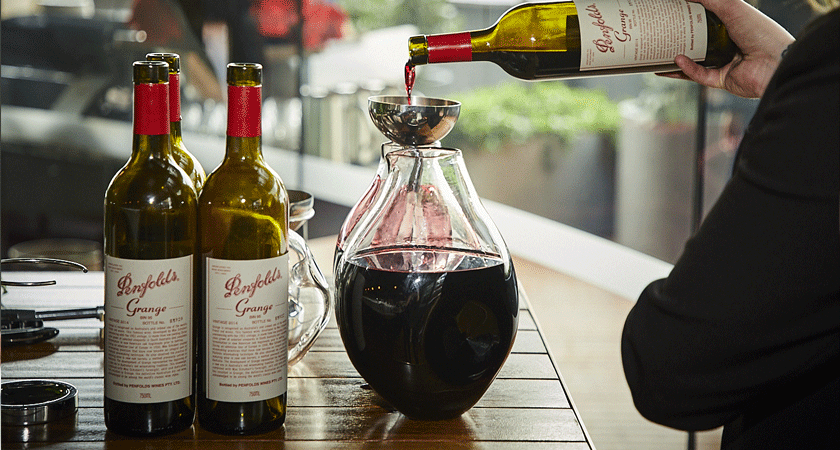 Decanting Penfolds Wine