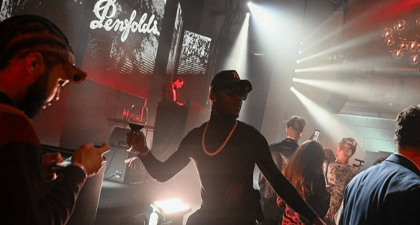 Guest dancing at Penfolds House Los Angeles