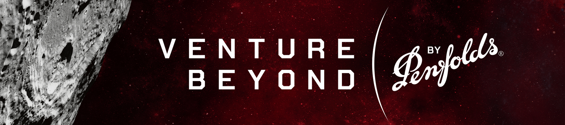 Text: Venture Beyond by Penfolds