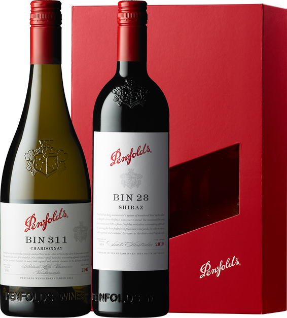 Bin 28 Shiraz 2019 & Bin 311 Chardonnay 2017 Duo Gift Box